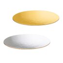 Dekoplatte Gold "Oval" in Gold/Silber 200 x 150...