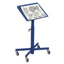 VARIOfit Materialständer neigbar höhenverstellbar 760-1160 mm - Enzianblau