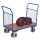 VARIOfit Doppel-Drahtgitter Stirnwandwagen 400 kg Traglast Typ S + EasySTOP