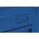 VARIOfit Werkstattwagen mit 1 Schrank, 4 Schubladen, 1 Ladefläche + EasySTOP - Enzianblau