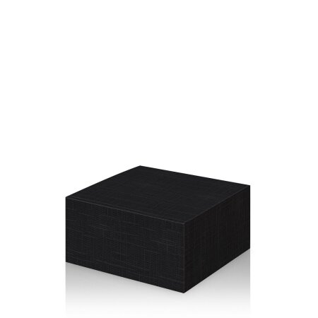 Präsentkarton Seta Schwarz Größe S 200 x 200 x 100 mm-1