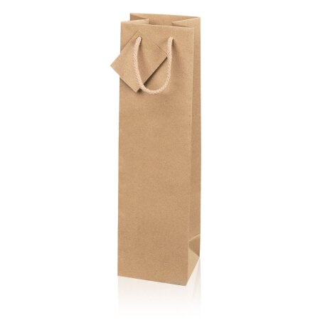 Geschenktüte Natura Kraftpapier für 1 Flasche 100 x 85 x 360 mm-1