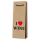 Tragetasche aus Kraftpapier I love wine Natur für 1 Flasche 125 x 85 x 360 mm-1