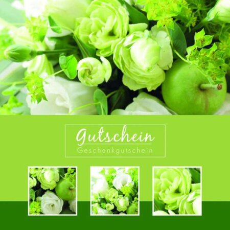 Geschenkgutschein "Weiße Blumen"