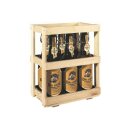 Holzsteige für 6 Flaschen "Bier" in Natur...
