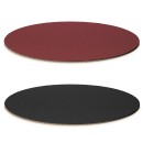 Dekoplatte Oval in Weinrot/Schwarz 300 x 200 x 4 mm-1