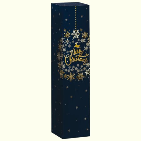 Faltschachtel  für 1 Flasche Christmas Ball 77 x 77 x 363 mm-1