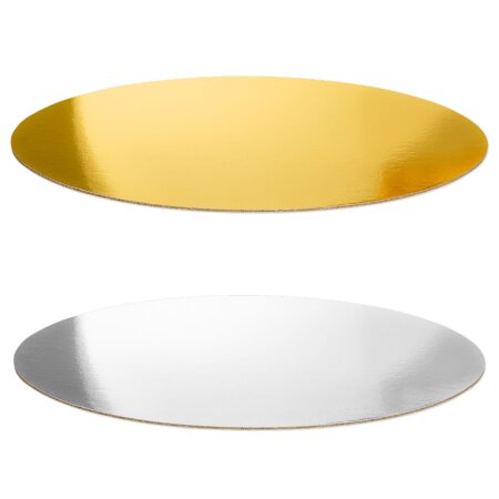 Dekoplatte Gold Oval in Metallic/Natur 300 x 200 x 4 mm-1