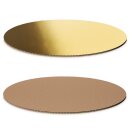 Dekoplatte Gold Oval in Metallic/Natur 300 x 200 x 4 mm-1