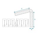 NOMAPACK PE-Schaumprofil L 65 x 65-10 Felgenschutz